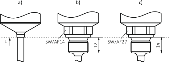 Flow switch - Process connections