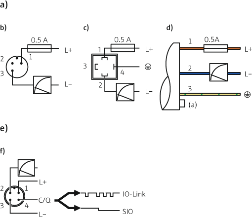 Hygienic pressure sensor PMP23 - Electrical connection