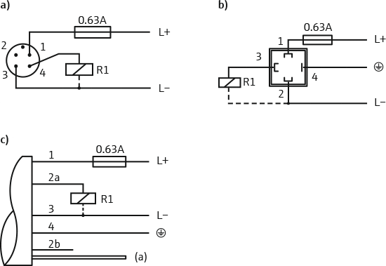 Hygienic pressure switch - Connecting